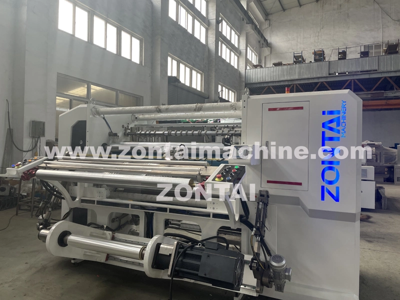 High Speed Automatic Film Rolls Rewinding Slitting Machine with Knife Moving System